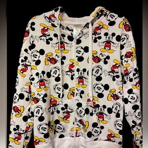 Mickey Mouse Zip-Up hoodie! Only worn once! Super cute! …DISNEY
